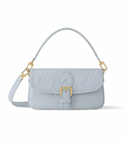 louis vuitton nano diane monogram empreinte leather blue olympe 18cm mft3d