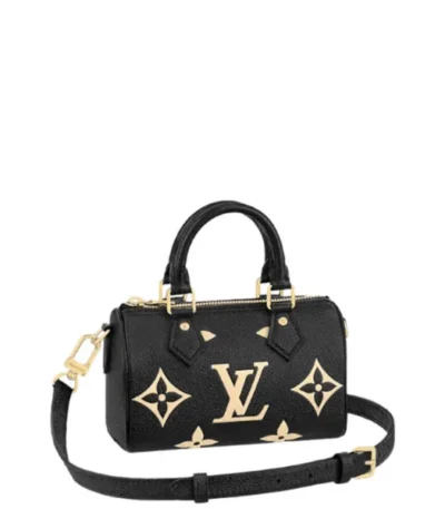 louis vuitton nano speedy monogram canvas black 17cm 4sxpe