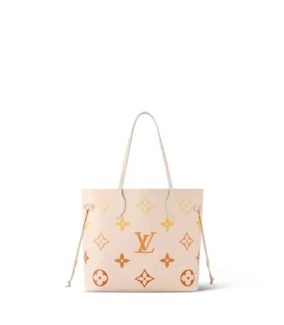 louis vuitton neverfull mm beige 33cm gflci