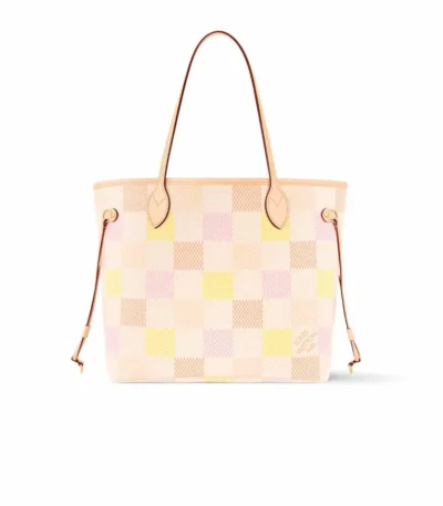 louis vuitton neverfull mm damier canvas peach 31cm vuifm