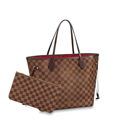 louis vuitton neverfull mm damier ebene 31cm lic0y