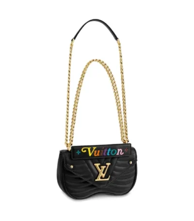 louis vuitton new wave chain bag black 25cm igc7z