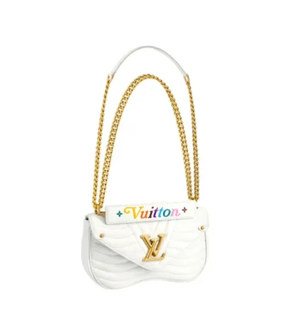 louis vuitton new wave chain bag white 25cm 72rm4