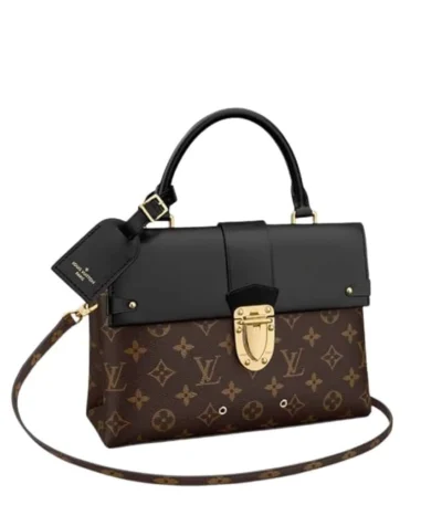 louis vuitton one handle flap bag monogram brown 26cm vxgdo