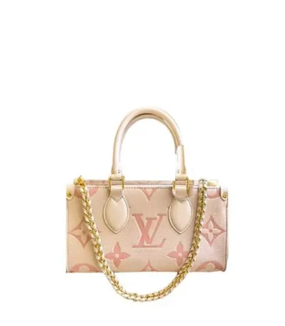 louis vuitton onthego east west bag pink 25cm ysiik