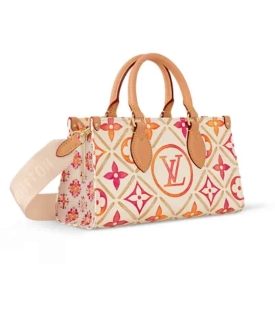 louis vuitton onthego east west monogram canvas coral 25cm egill