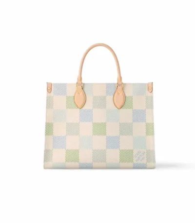 louis vuitton onthego mm autres toiles damier pistachio 34cm bk1uy