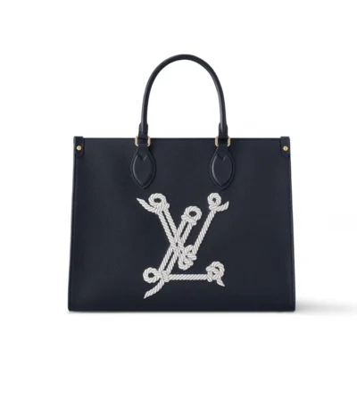 louis vuitton onthego mm lv initials black 35cm kmwxo