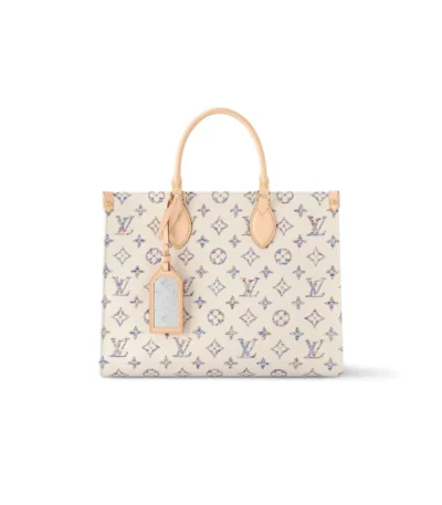 louis vuitton onthego mm multicolor beige 35cm mzvvy