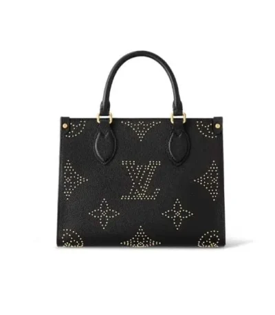 louis vuitton onthego pm bag black 25cm hakh1