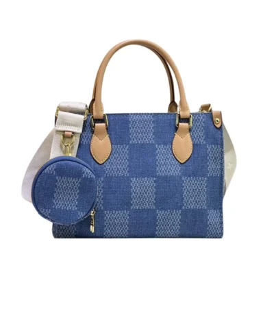 louis vuitton onthego pm denim blue 25cm 3xrcj