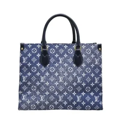 louis vuitton onthego tote denim bag 35cm oohod
