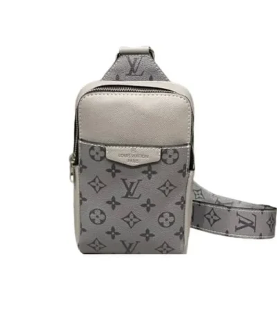 louis vuitton outdoor sling bag grey 21cm h9oww