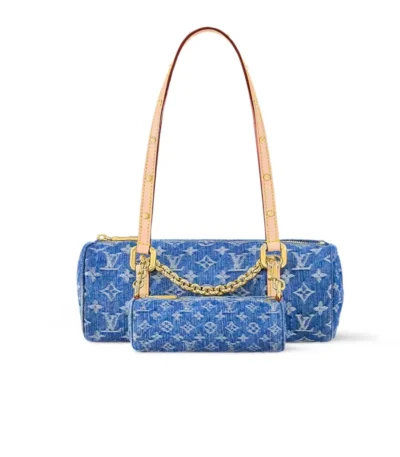 louis vuitton papillon monogram denim blue 29cm ahleu
