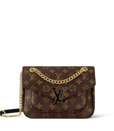 louis vuitton passy bag monogram brown 24cm ef6ag