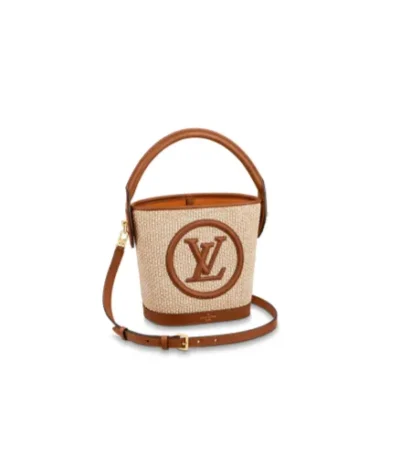 louis vuitton petit bucket caramel brown 19cm p7h2a