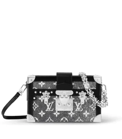 louis vuitton petite malle black and grey 19cm ohflu