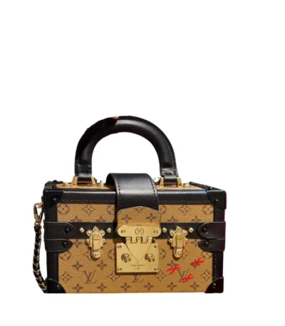 louis vuitton petite malle monogram brown 20cm avhld