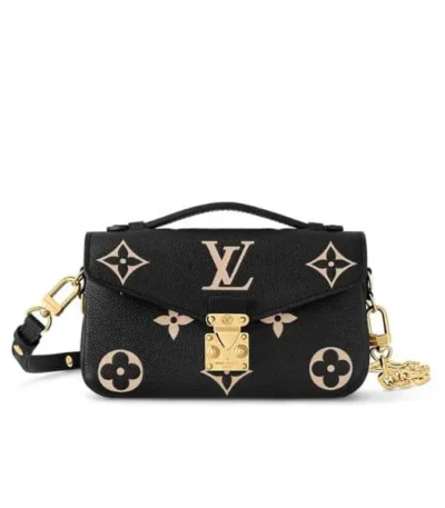louis vuitton pochette mtis east west bag black beige 21cm gtpfh
