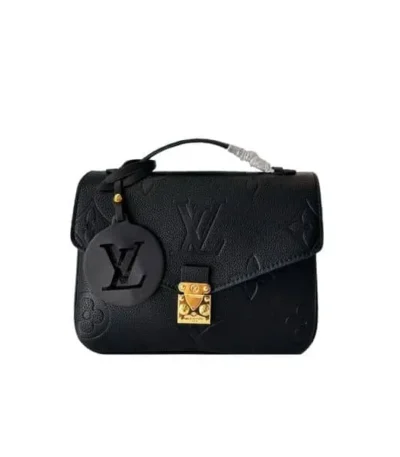 louis vuitton pochette mtis with black tag black 25cm uusf2