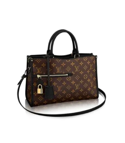 louis vuitton popincourt mm tote bag monogram canvas black zoyvw