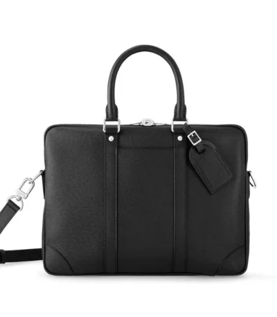 louis vuitton porte documents voyage black 37cm m75cf