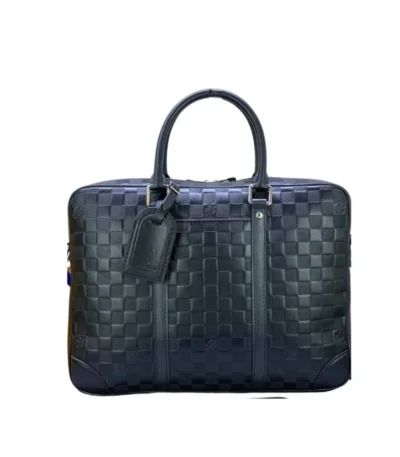louis vuitton porte documents voyage damier black 37cm xmsjg