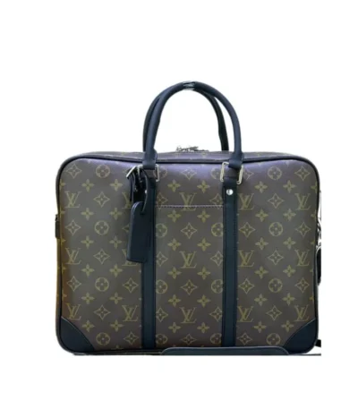 louis vuitton porte documents voyage monogram brown 37cm hrmkm