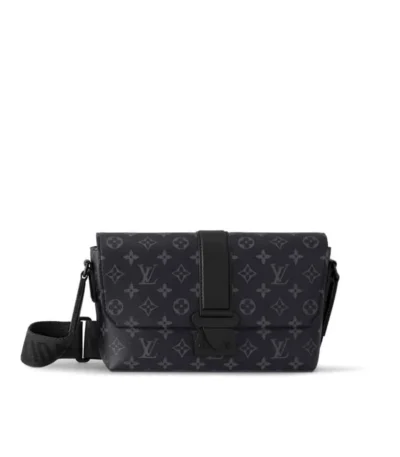 louis vuitton s cape messenger black 28cm p3mfo