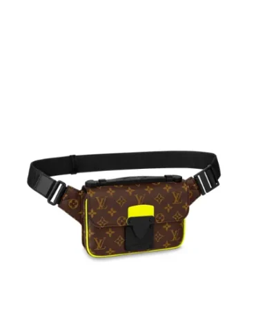 louis vuitton s lock sling monogram yellow bag 21cm g4j52