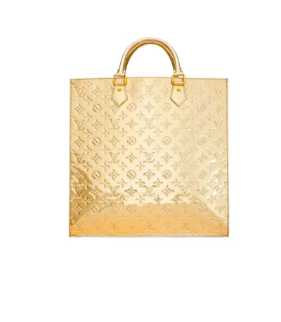 louis vuitton sac plat tote monogram miroir gold 36cm 0sr3t