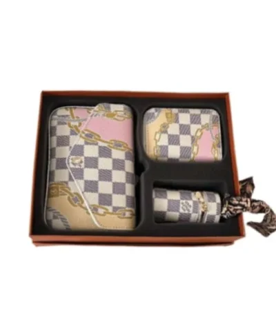 louis vuitton set of 3 items damier azur 18cm wtbsz