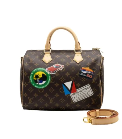 louis vuitton speedy bandouliere 30 my lv world tour monogram canvas 30cm 1q1c6