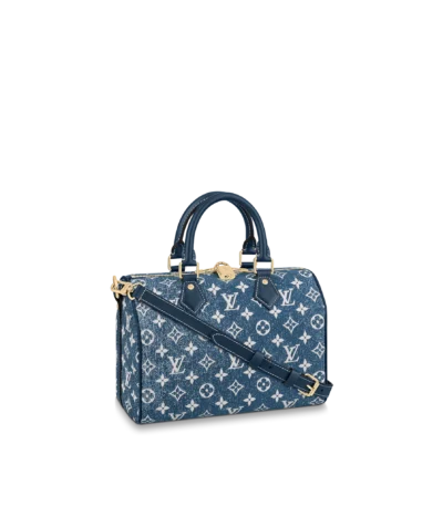 louis vuitton speedy bandoulire 25 navy blue okqj8