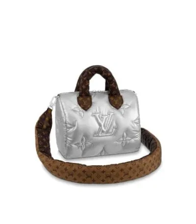 louis vuitton speedy bandoulire 25 silver doavt