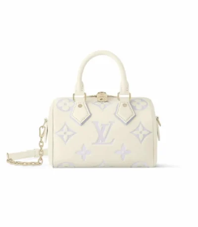 louis vuitton speedy bandoulire bag 20 latte and bubble tea 20cm qdltz