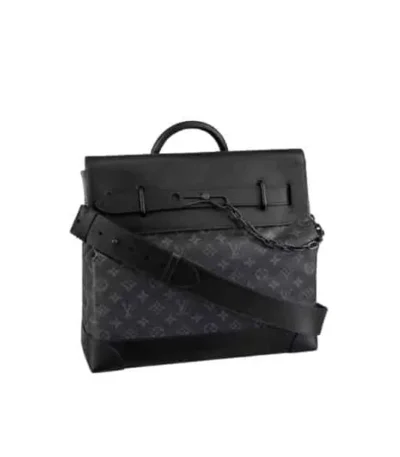 louis vuitton steamer monogram eclipse black 45cm 06ciw