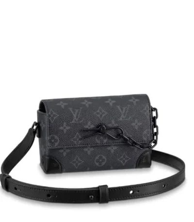 louis vuitton steamer wearable wallet black 18cm bmogq