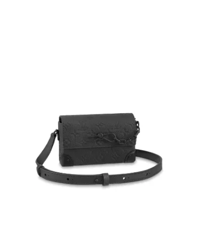 louis vuitton steamer wearable wallet black 18cm oqtoy