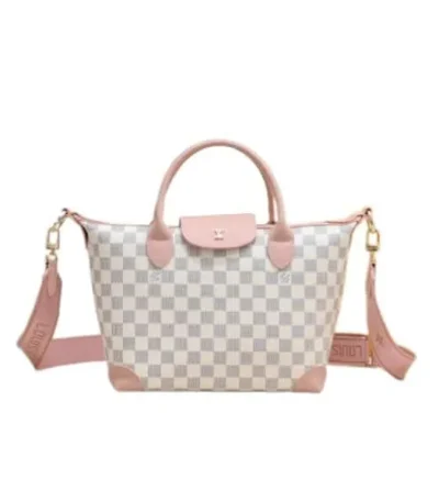 louis vuitton tote bag damier azur pink 26cm n8hvo