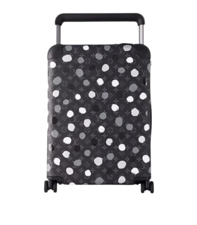 louis vuitton x yayoi kusama horizon 55 suitcase grained leather black 55cm nla7u