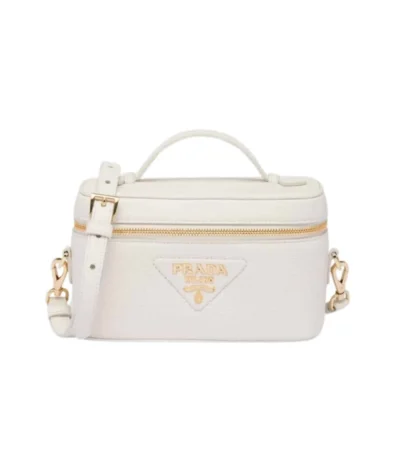 prada leather mini bag white 20cm lzc5k