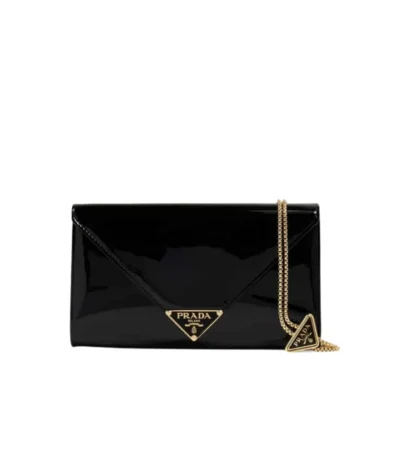 prada patent leather mini bag black 20cm zwynn