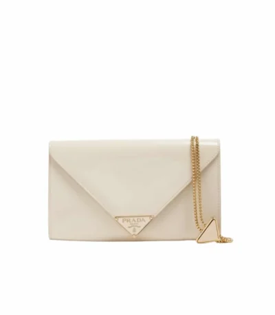 prada patent leather mini bag white 20cm iyjlo