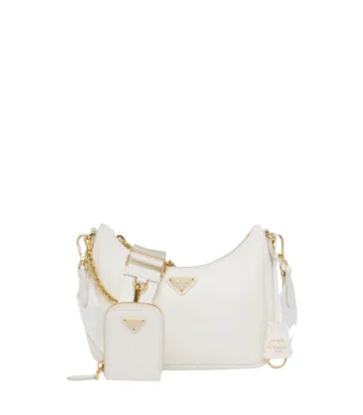 prada re edition 2005 saffiano leather shoulder bag white o4hsx