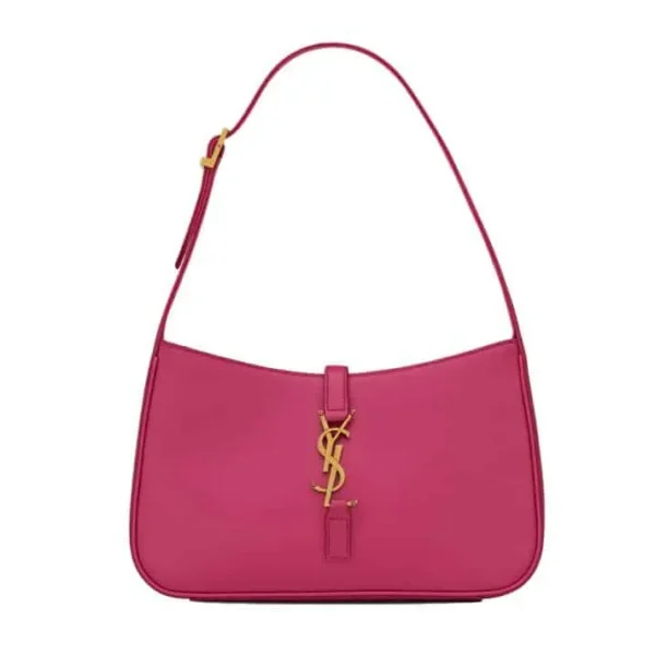 Saint Laurent Le 5 À 7 Hobo Bag In Smooth Leather Pink 25Cm