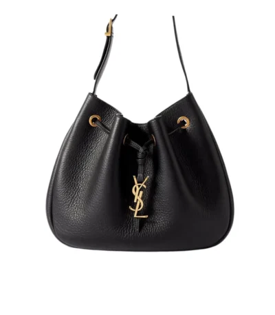 saint laurent paris vii small hobo in grained leather black 26cm oyfo1