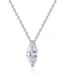 Elegant 1 Carat D Color Moissanite Angel Eye Pendant Necklace in S925 Sterling Silver for Women 1
