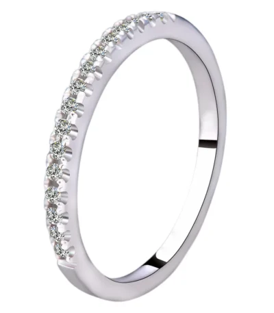 Luxury S925 Moissanite womens ring stackable single ring 1