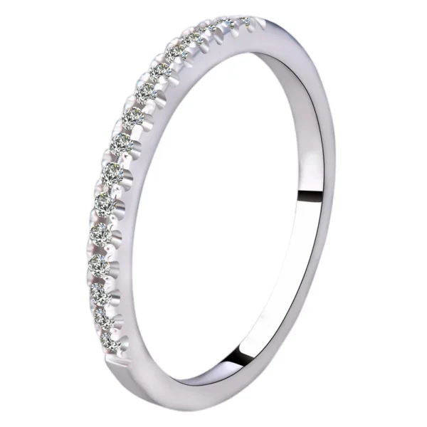 Luxury S925 Moissanite Women's Ring, Stackable Single Ring
